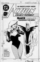 Action 609 cover with Black Canary by Brian Bolland Comic Art