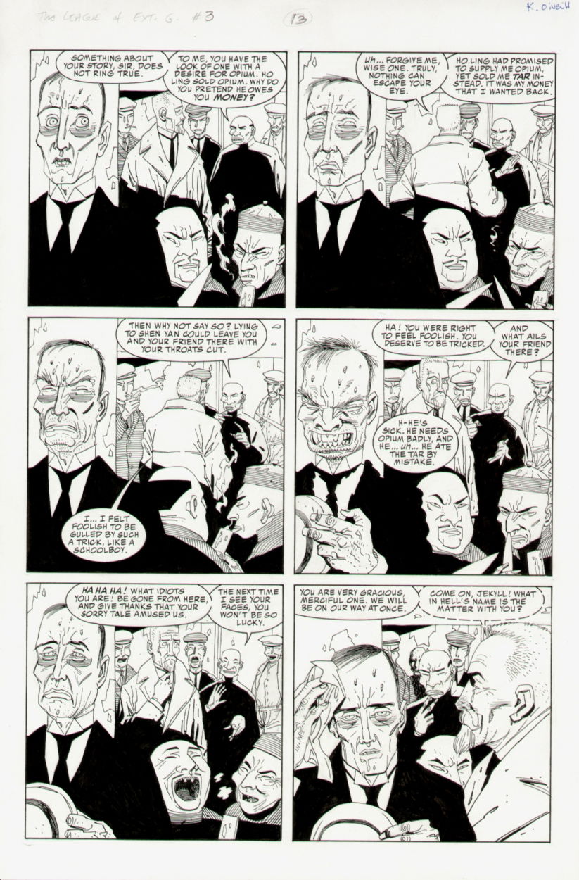 League Of Extraordinary Gentlemen 3 Pg 13 By Kev O Neill And Alan Moore In Joseph Melchior S Kevin O Neill Comic Art Gallery Room