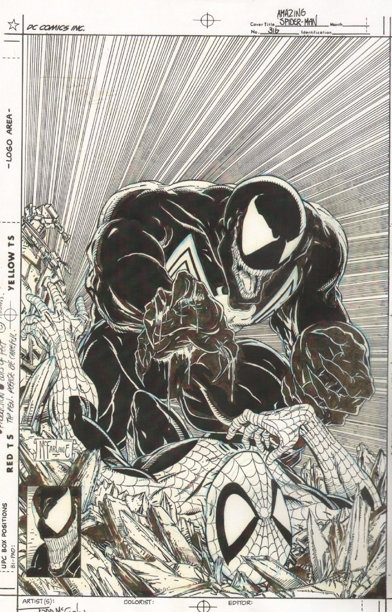 Mcfarlane Amazing Spider-Man 316 cover, in J L's Todd Mcfarlane Comic Art  Gallery Room
