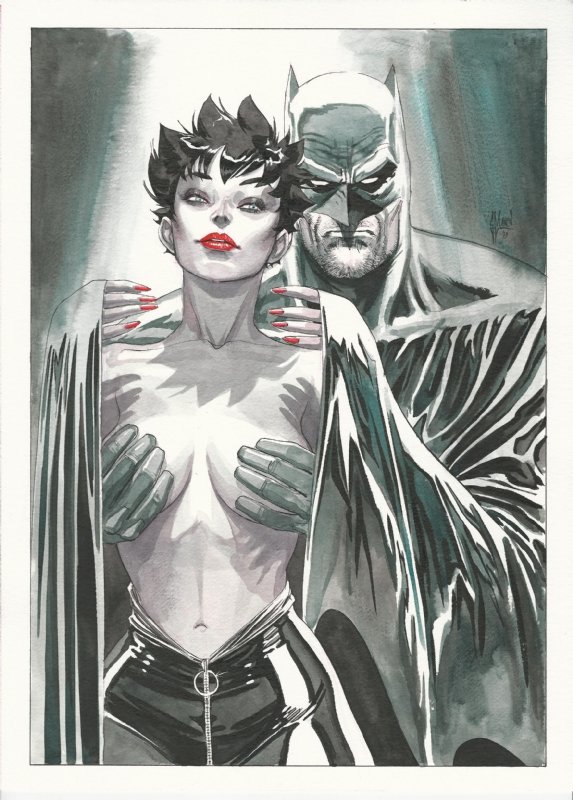 Batman & Catwoman by Guillem March, in Panel Gallery's Guillem March Comic  Art Gallery Room