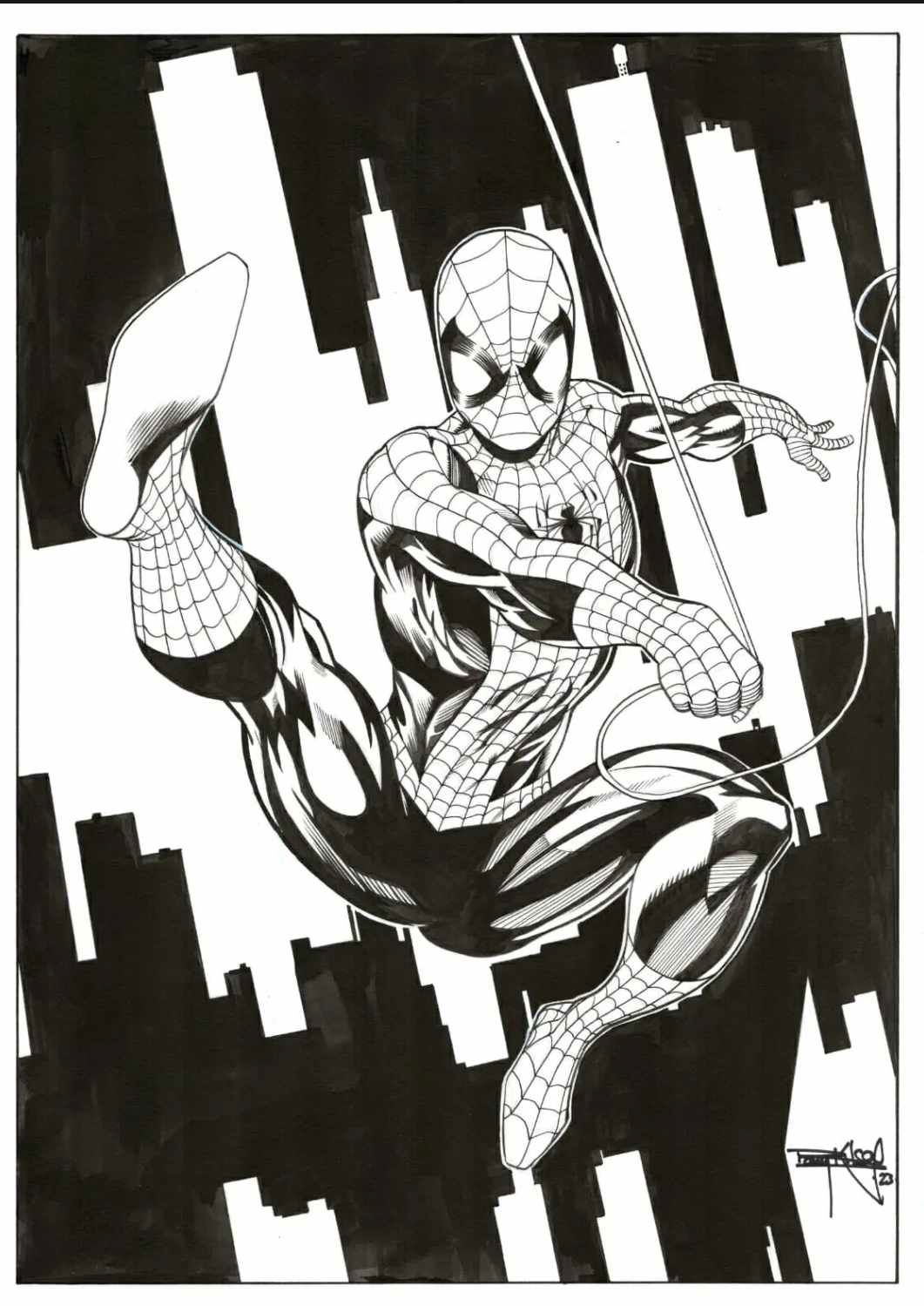 Amazing Spider-Man by Barry Kitson SOLD, in Panel Gallery's Art for ...