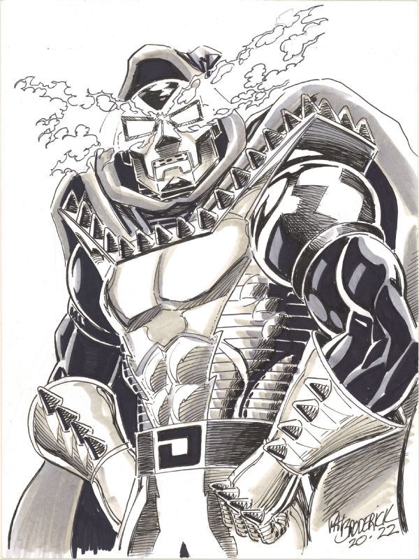 Doom 2099 By Pat Broderick, In Jeffrey Chang's Sketches Comic Art 