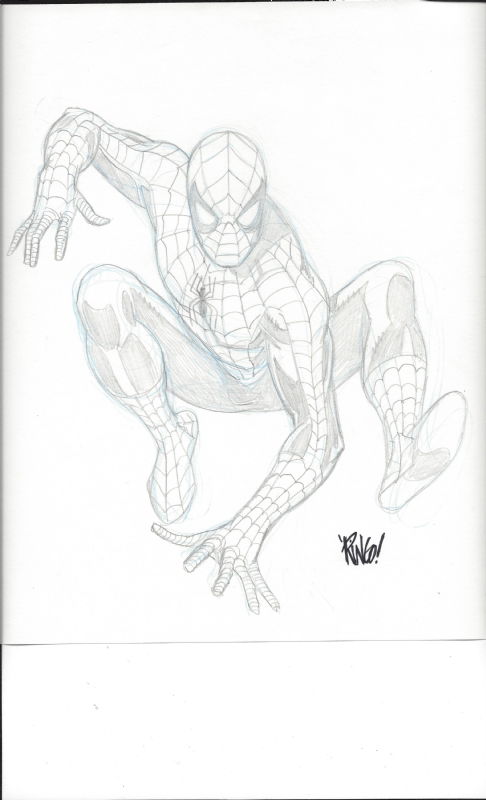 Spider-man by Mike Wieringo, in Jeffrey Chang's Sketches Comic Art ...