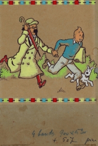 Hergé, Studios Belvision, Tintin Objectif Lune - Planche originale