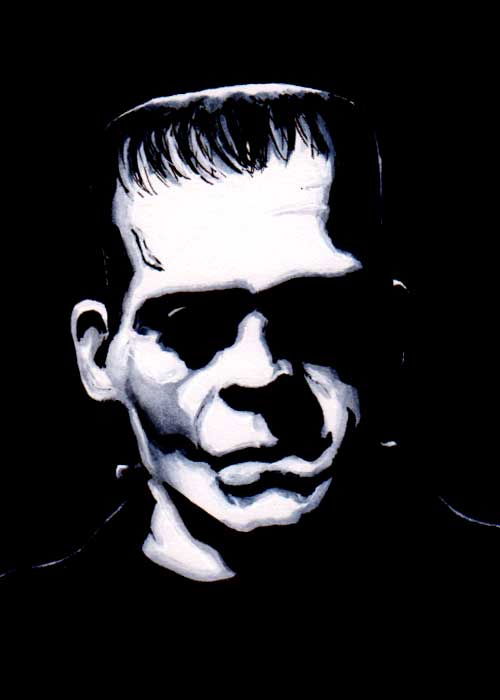 Frankenstein's Monster sketch card, in Peter Simeti's Sketch Cards ...