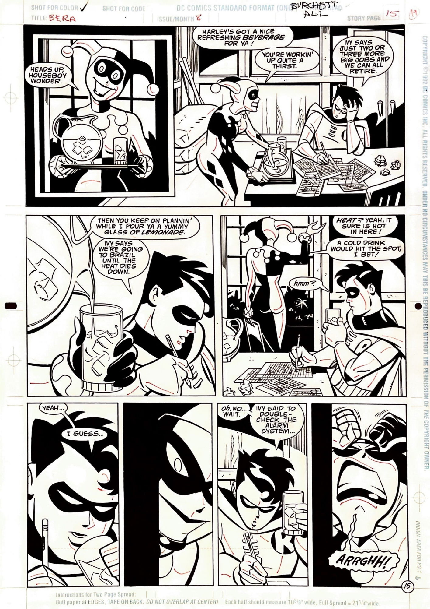 Batman and Robin Adventures #8 p 15, in Scott Spilky's Batman Adventures  Books Comic Art Gallery Room