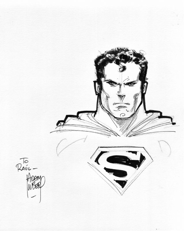 Superman, In Raúl San's Sketches Granada Comic Art Gallery Room