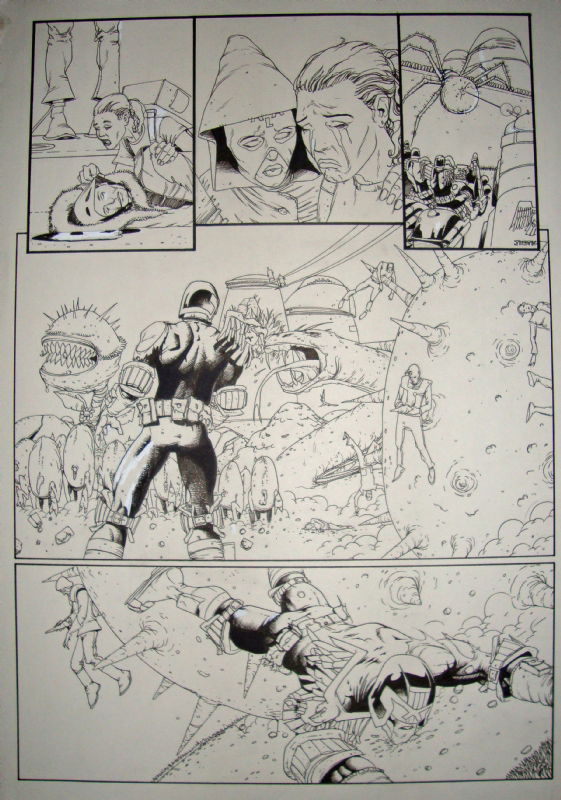 greg-staples-page-from-judge-megazine-story-in-eamonn-clarke-s-2000ad-original-artwork-comic