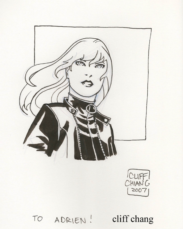 cliff chiang, in adrien auzanneau's sketches convention Comic Art ...