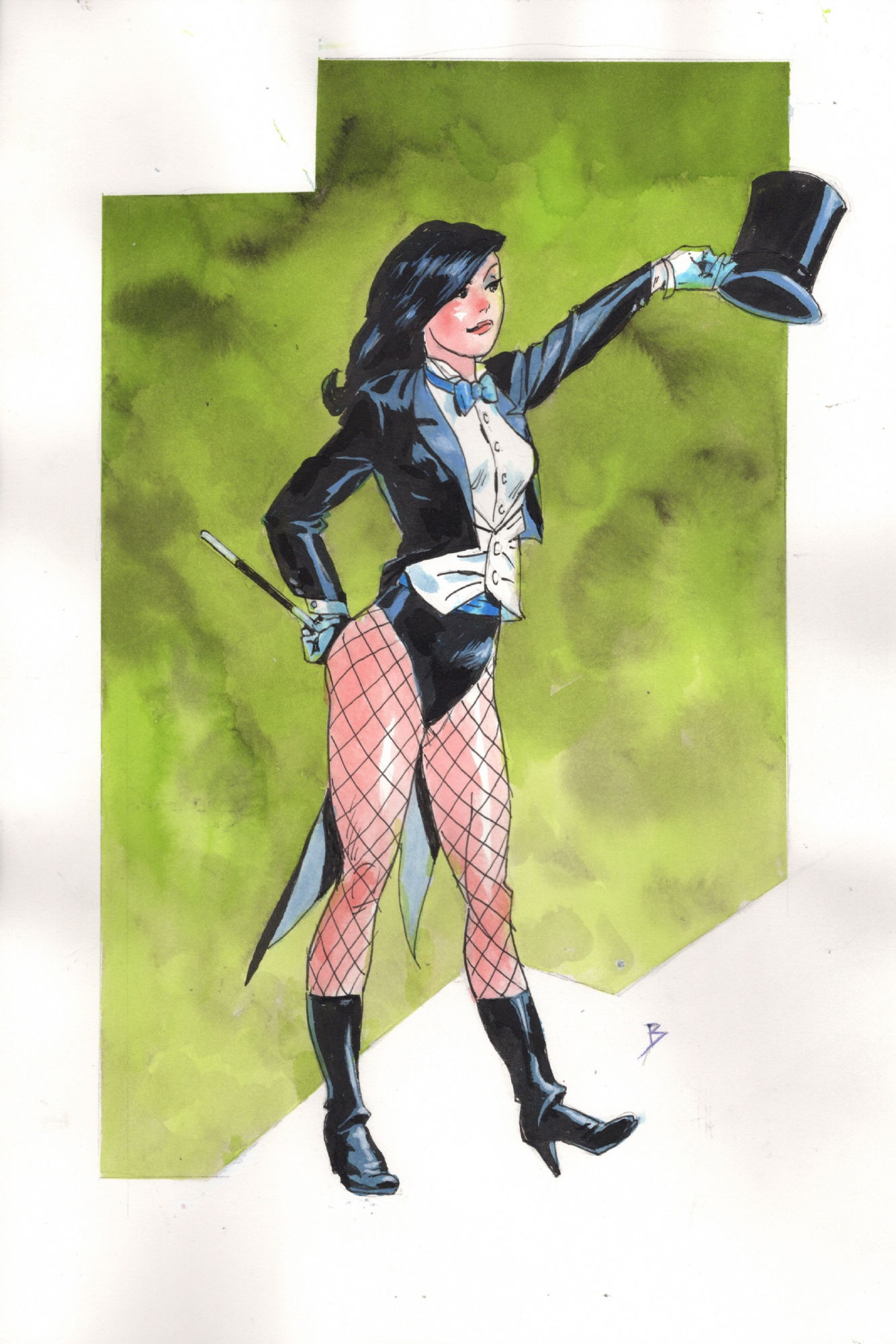 Zatanna In Greg Mckees Bo Hampton Comic Art Gallery Room 0116