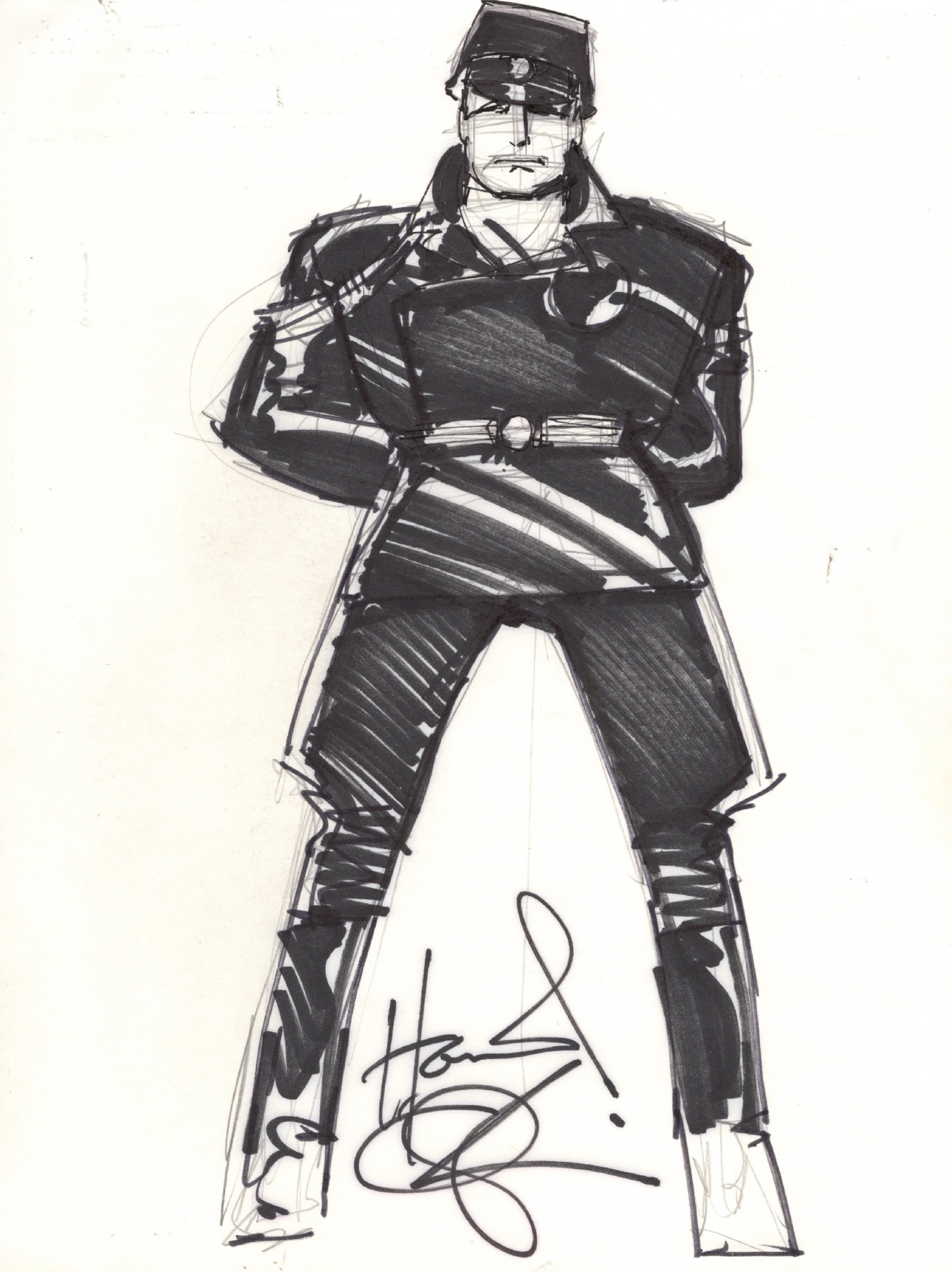 Blackhawk sketch by Chaykin, in Greg McKee's Howard Chaykin Comic Art ...