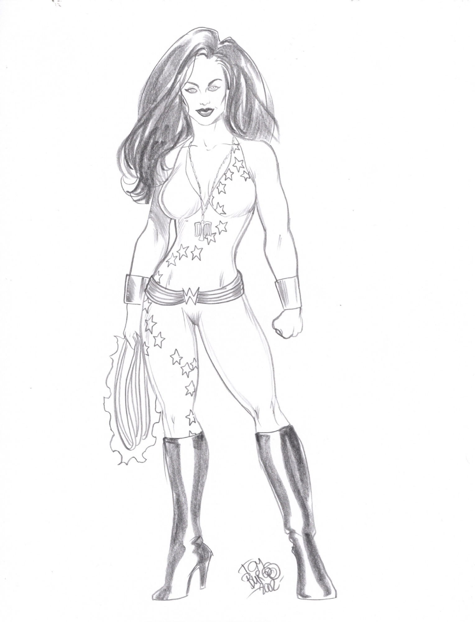 Wonder Girl Donna Troy By Burgos In Greg Mckees Tom Burgos Comic Art