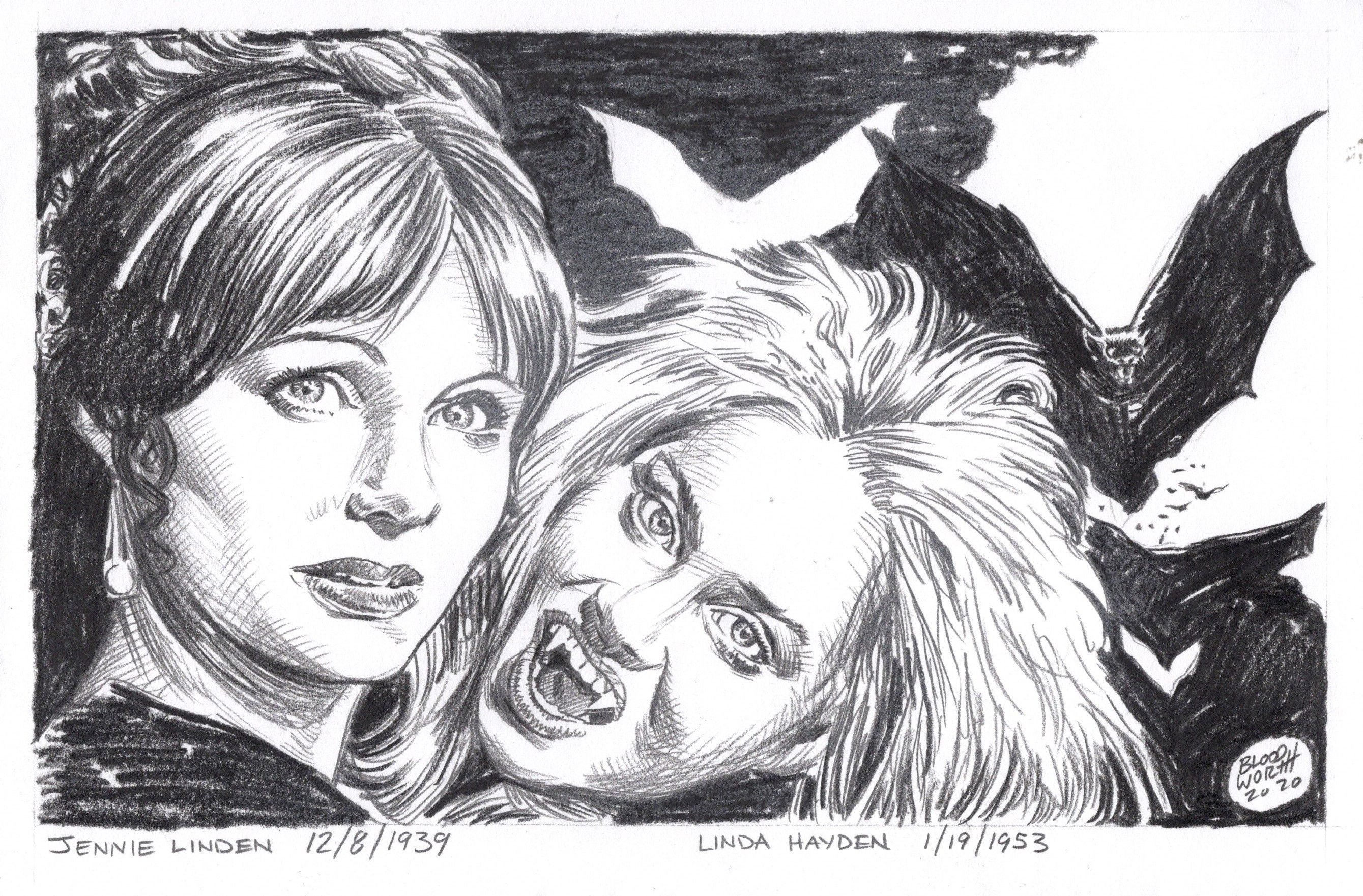 Jennie Linden and Linda Hayden sketch, in Greg McKee's Mark Bloodworth ...