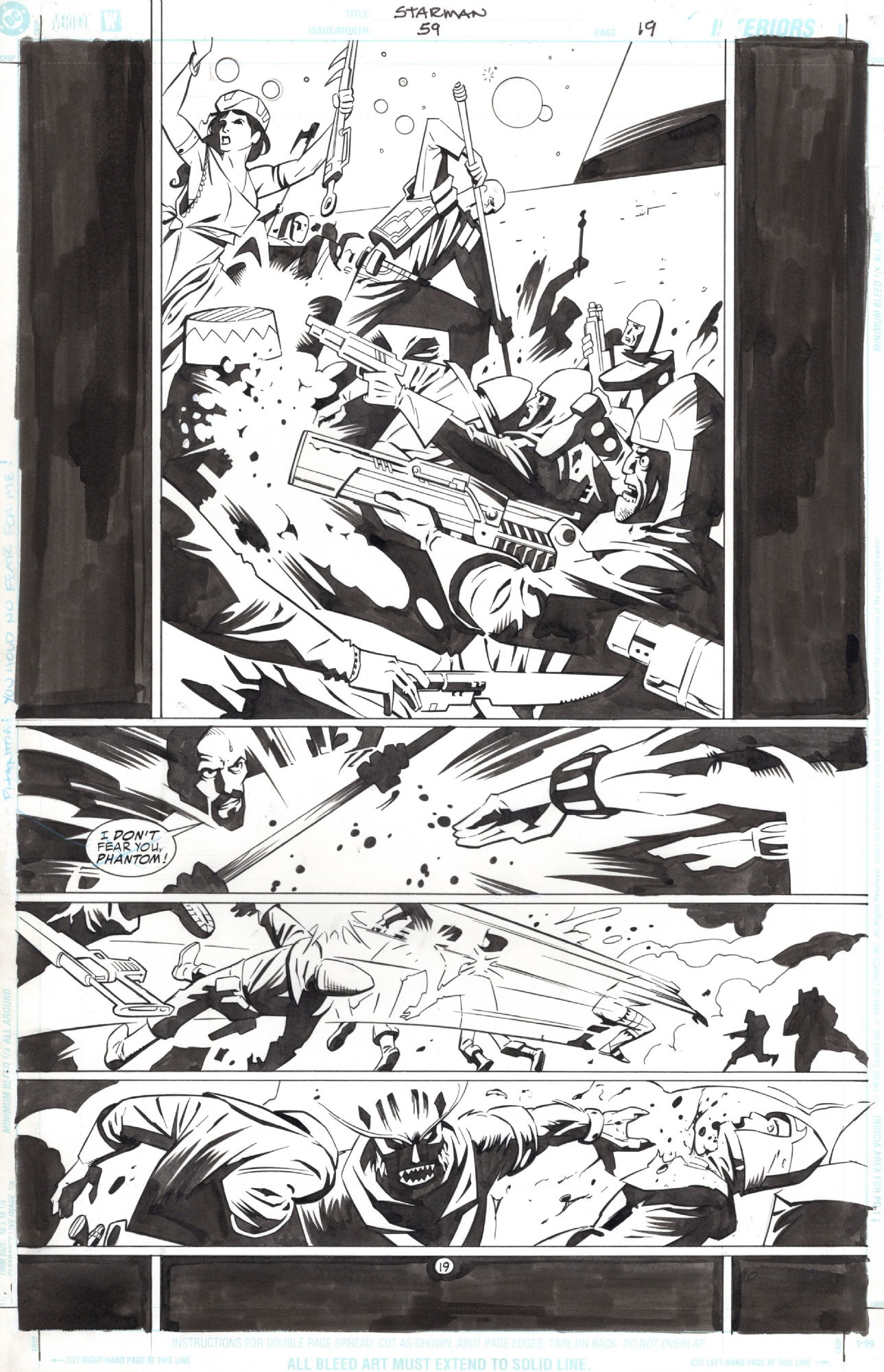 Starman #59 Pg 19, In Greg McKee's Peter Snejbjerg Comic Art Gallery Room