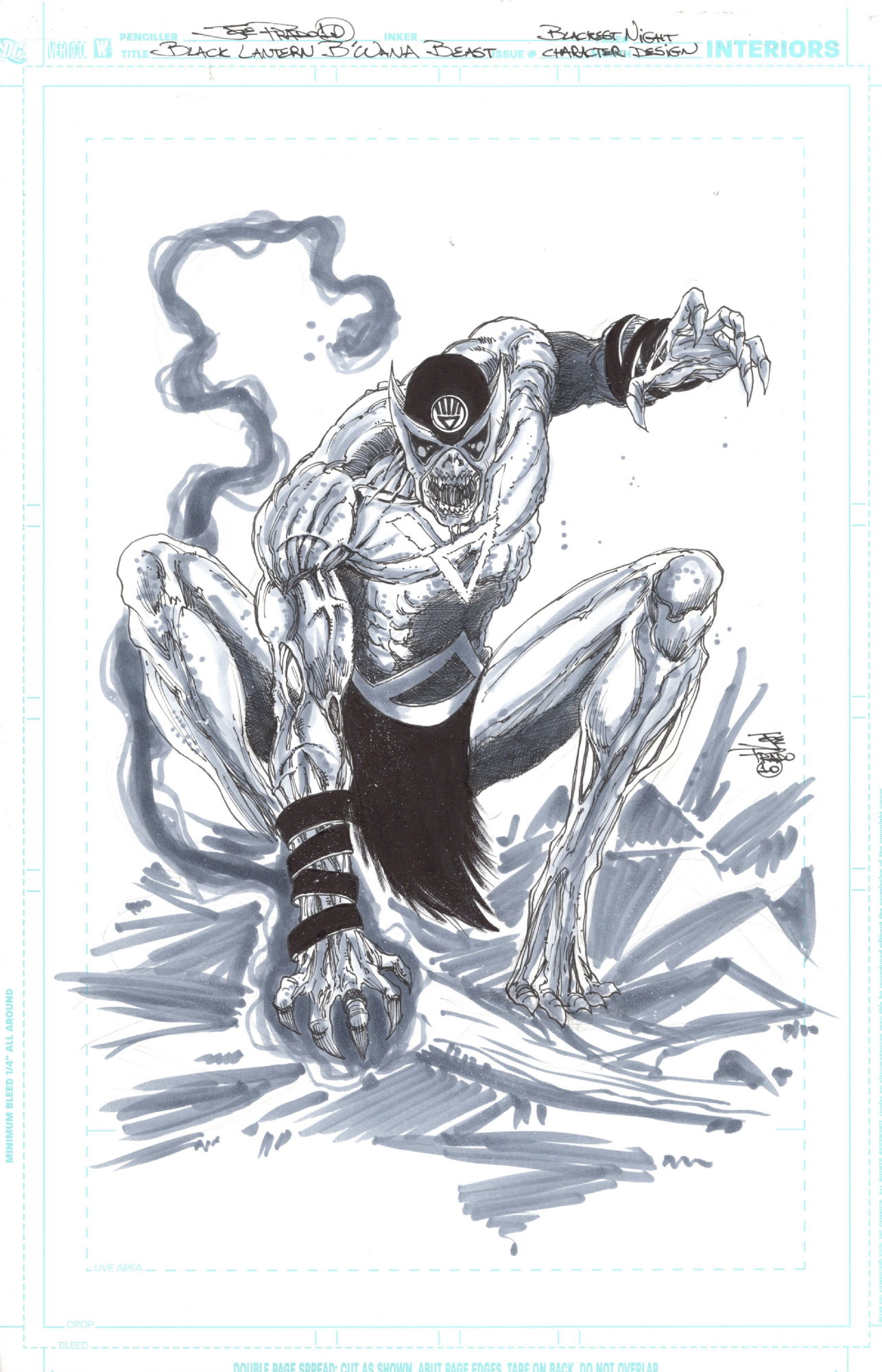 Black Lantern B'wana Beast Character Design, In Greg McKee's Prelims ...