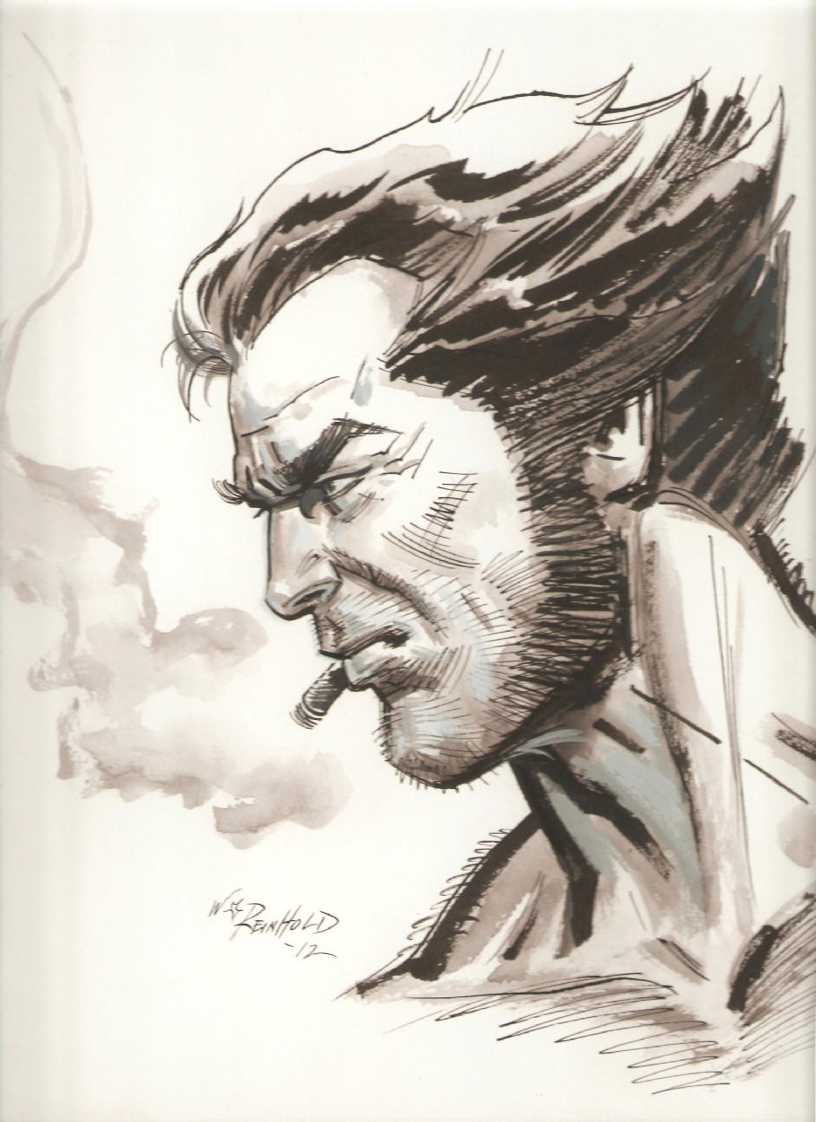 Logan by Bill Reinhold, in Steve Shayler's My Art Comic Art Gallery Room