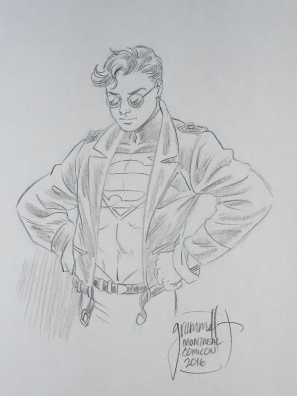 Superboy by Tom Grummett, in Jul-Kha T's Con sketches & commissions ...