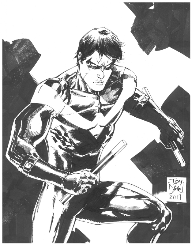 Nightwing by Tony Daniel, in Jul-Kha T's Con sketches & commissions ...
