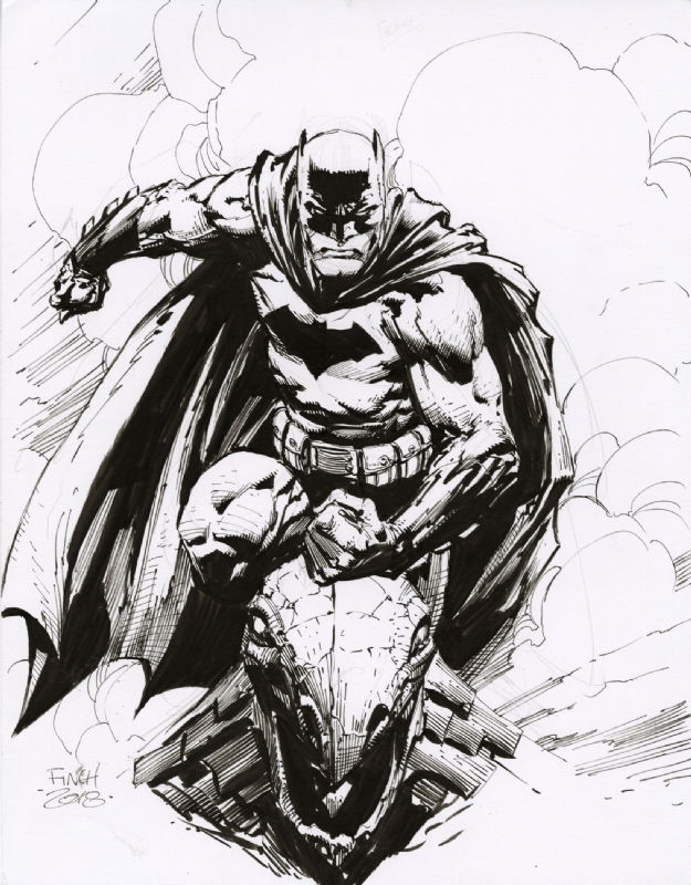 Batman by David Finch, in Jul-Kha T's Con sketches & commissions Comic ...