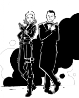 From Marvel, With Love: James Bond and Black Widow by Joel Carroll Comic Art