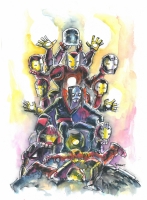 Morbius the Living Vampire claims the  Iron  Throne Comic Art