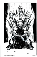 Logan/Wolverine claims the  Iron  Throne Comic Art