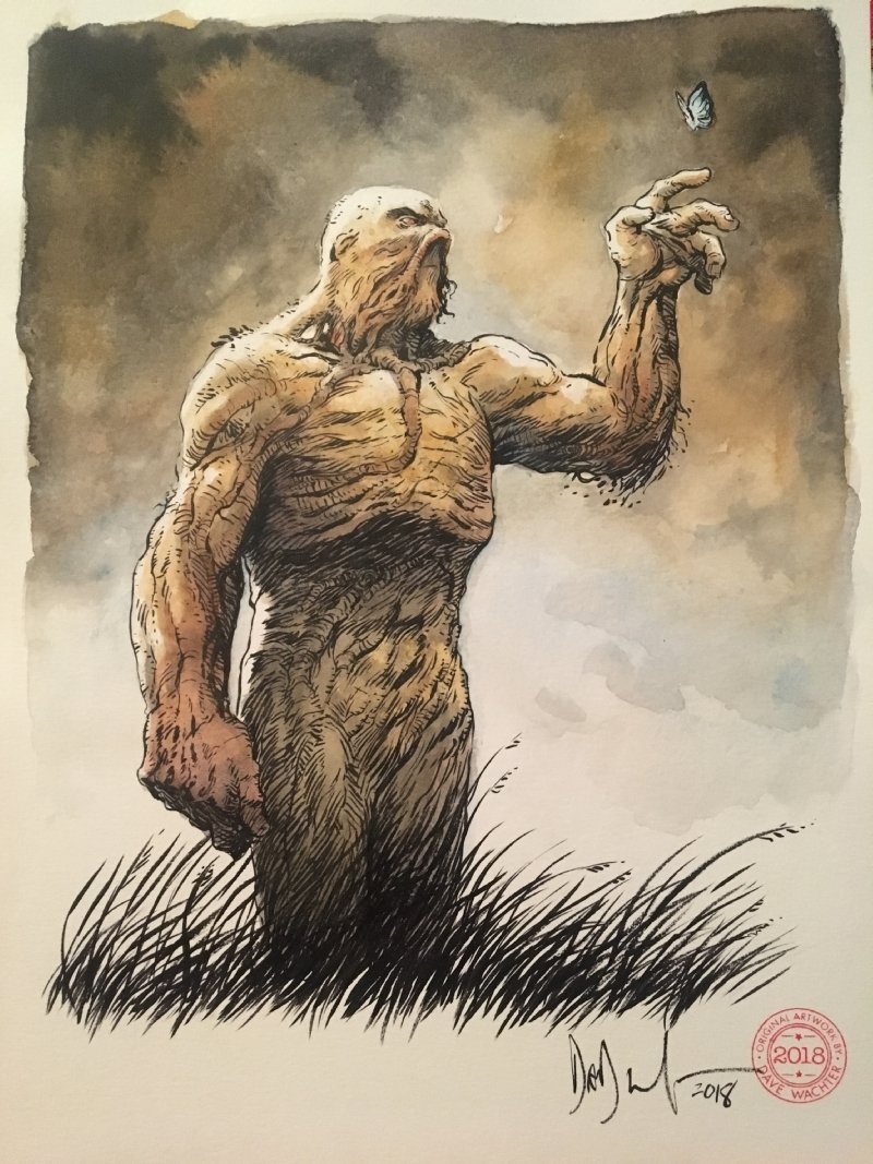 Swamp Thing Dave Wachter In Jacob Pickthall S Commissions Comic Art Gallery Room