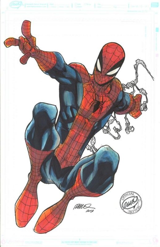 Amazing Spider-Man - Humberto Ramos, in Jacob Pickthall's Commissions Comic  Art Gallery Room