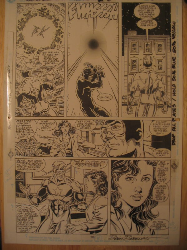 Dan Jurgens and Breedings Adventures of Superman 476 Booster Gold page ...