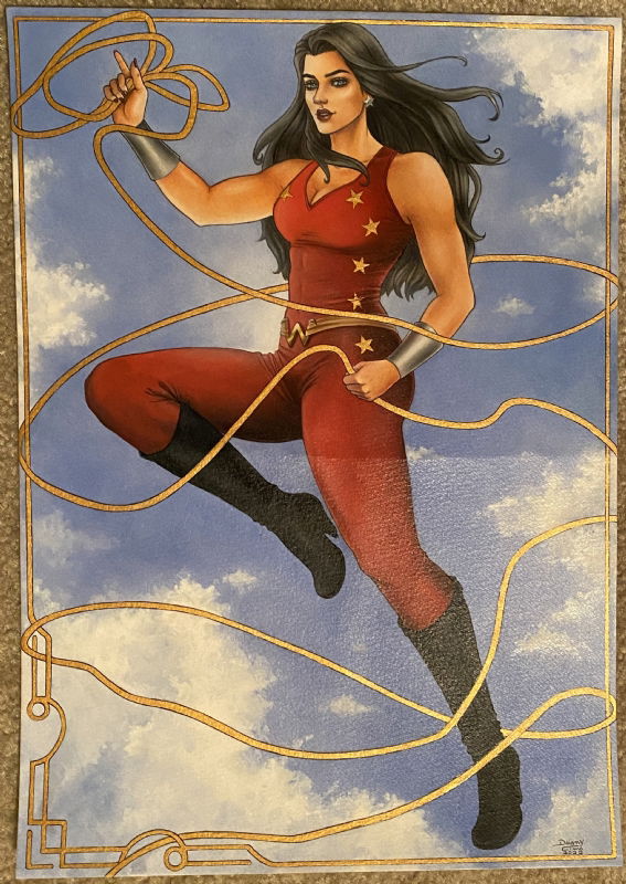 Donna Troy Commission Daiany Lima In Mickey Aldersons Donna Troy Comic Art Gallery Room 6465