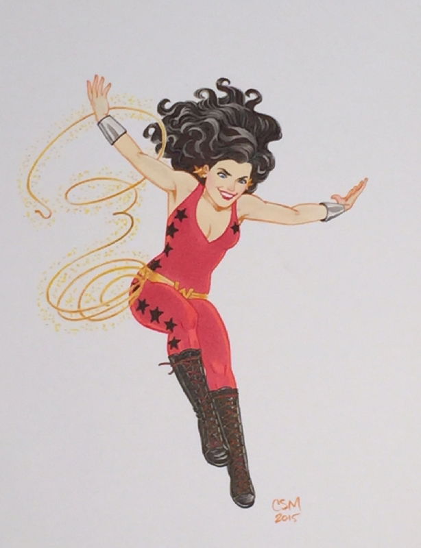 Donna Troy Commission Carla Speed Mcneil In Mickey Aldersons Donna Troy Comic Art Gallery Room 8128