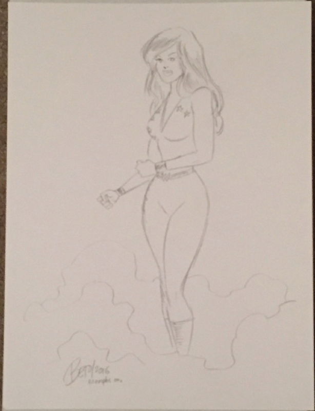 Donna Troy Sketch Gilbert Beto Hernandez In Mickey Aldersons Donna Troy Comic Art Gallery Room 