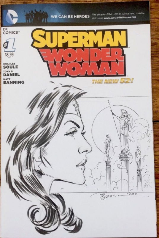 Supermanwonder Woman 1 Sketch Cover Wonder Woman By Phil Jimenez In Mickey Aldersons Wonder 