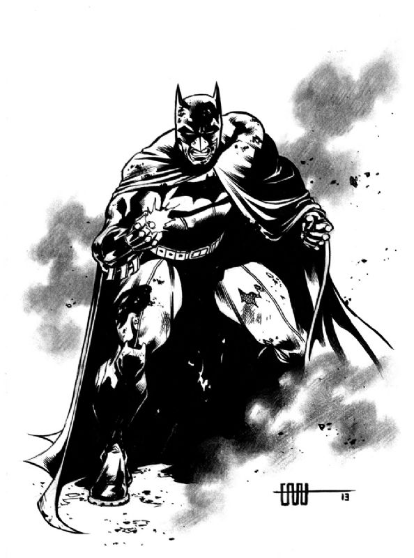 CAFU's pre-SDCC Commission, Batman!, in David Macho's Spanish Inq ...