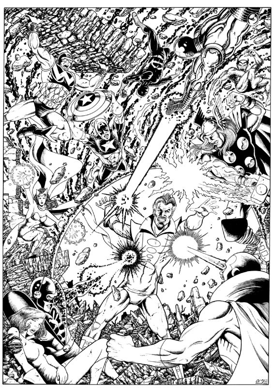 Avengers vs Graviton by Alex Garcia, in Rob Shalda's Marvels Greatest ...