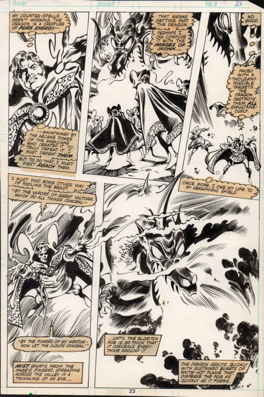 Doctor Strange #42 MYSTICAL DRAGONS Gene COLAN Pencils Dan Green INKS ...