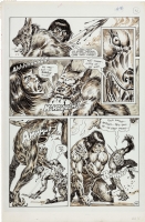 SAVAGE SWORD OF CONAN #133 Page 48 Gary KWAPISZ Ernie CHAN WEREWOLF Action Comic Art