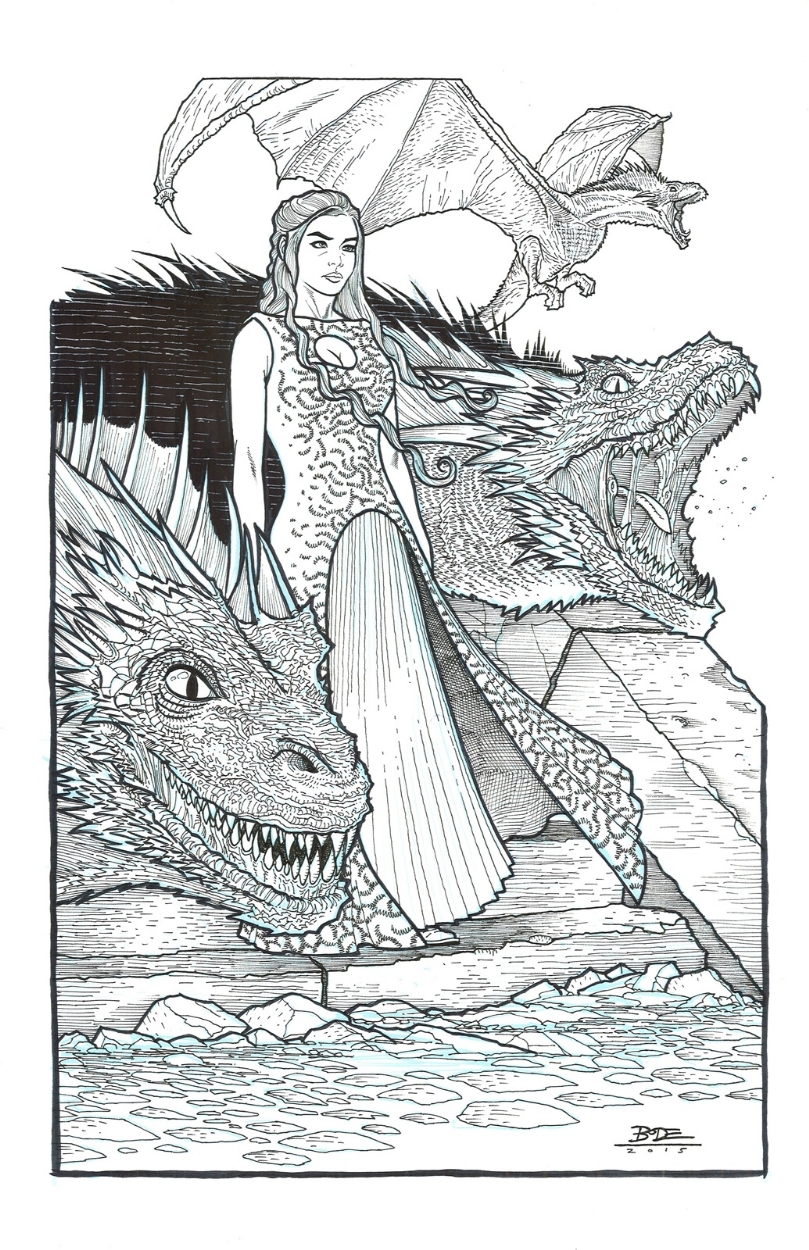 Game Of Thrones Dragon Coloring Pages