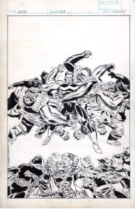 West Coast Avengers #33 - Cover - Wonderman, Tigra, Moonknight, Hawkeye, Mockingbird! - FOR SALE Comic Art