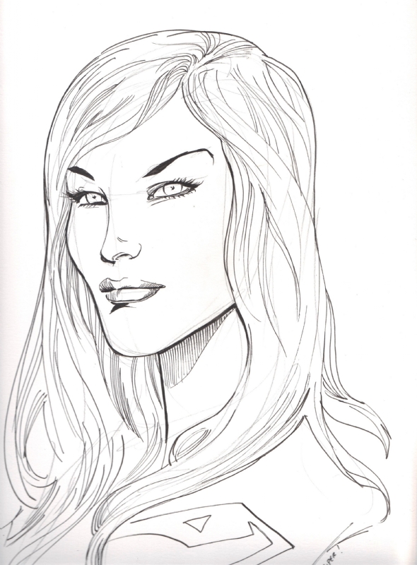 Supergirl by Ethan Van Sciver, in The Pug's Convention Sketches Comic ...