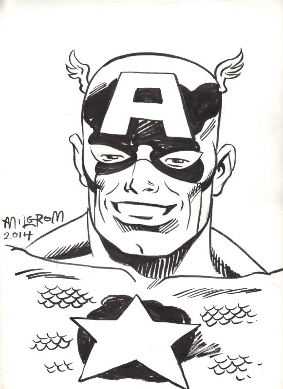 Captain America by Al Milgrom (2014), in The Pug's Convention Sketches ...