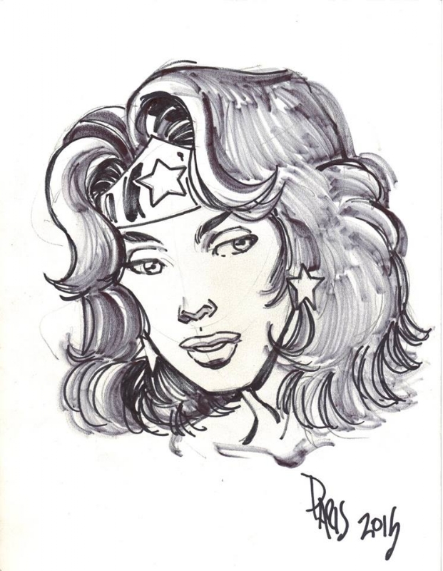 Wonder Woman by Paris Cullins (2015), in The Pug's Convention Sketches ...