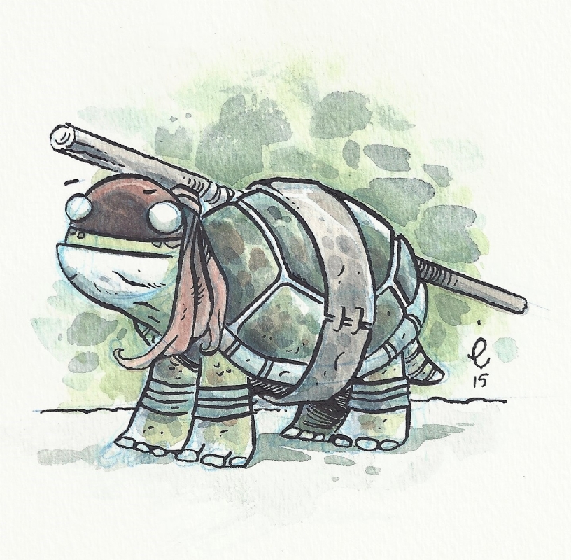 Eric Talbot Cutesy Ninja Turtle / TMNT, in Michael Beaver's TMNT ...