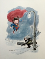 The Dark Knight Returns: Batman v Superman by CP Wilson III Comic Art