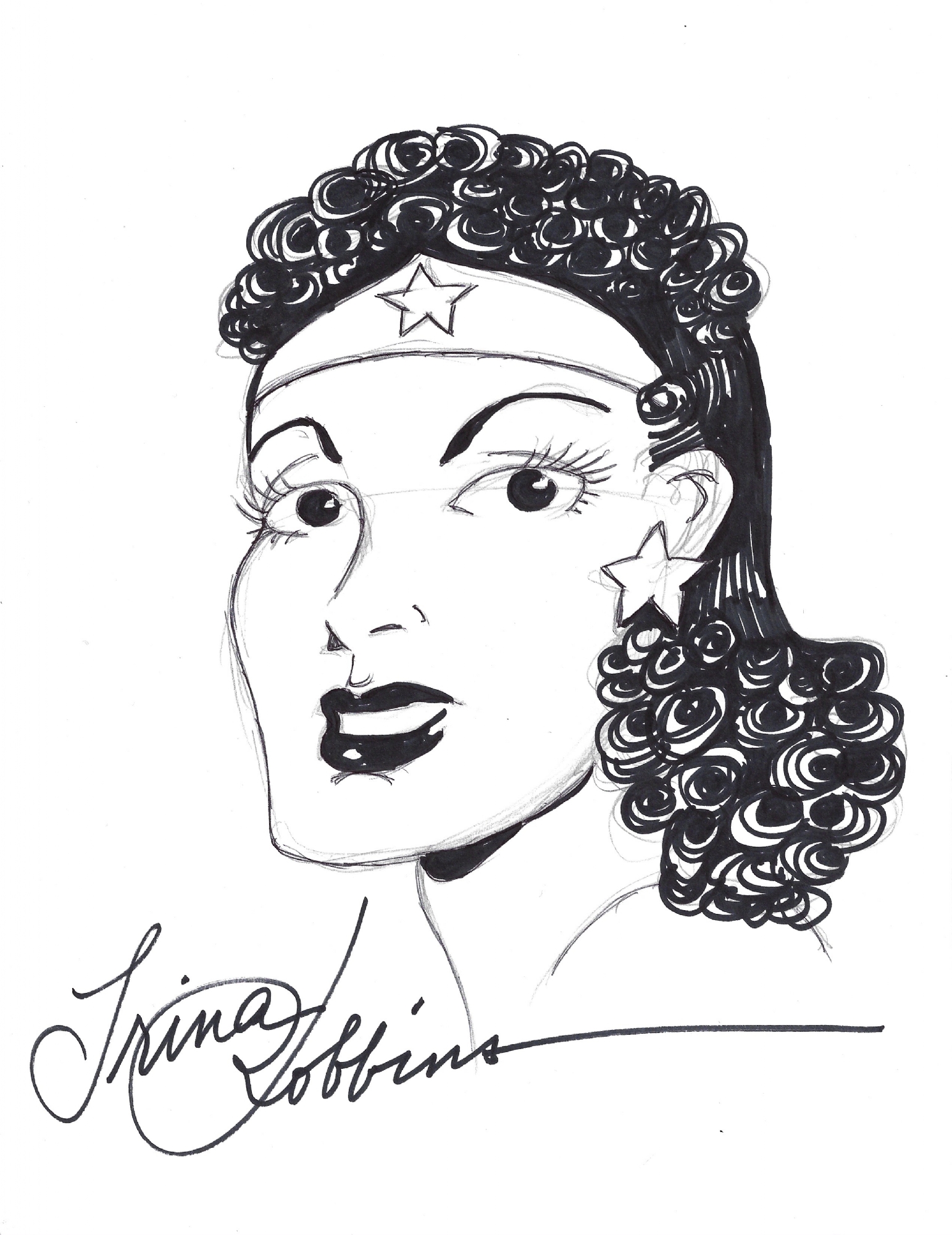 Wonder Woman by Trina Robbins, in Matthew P's Other Sketches Comic Art ...