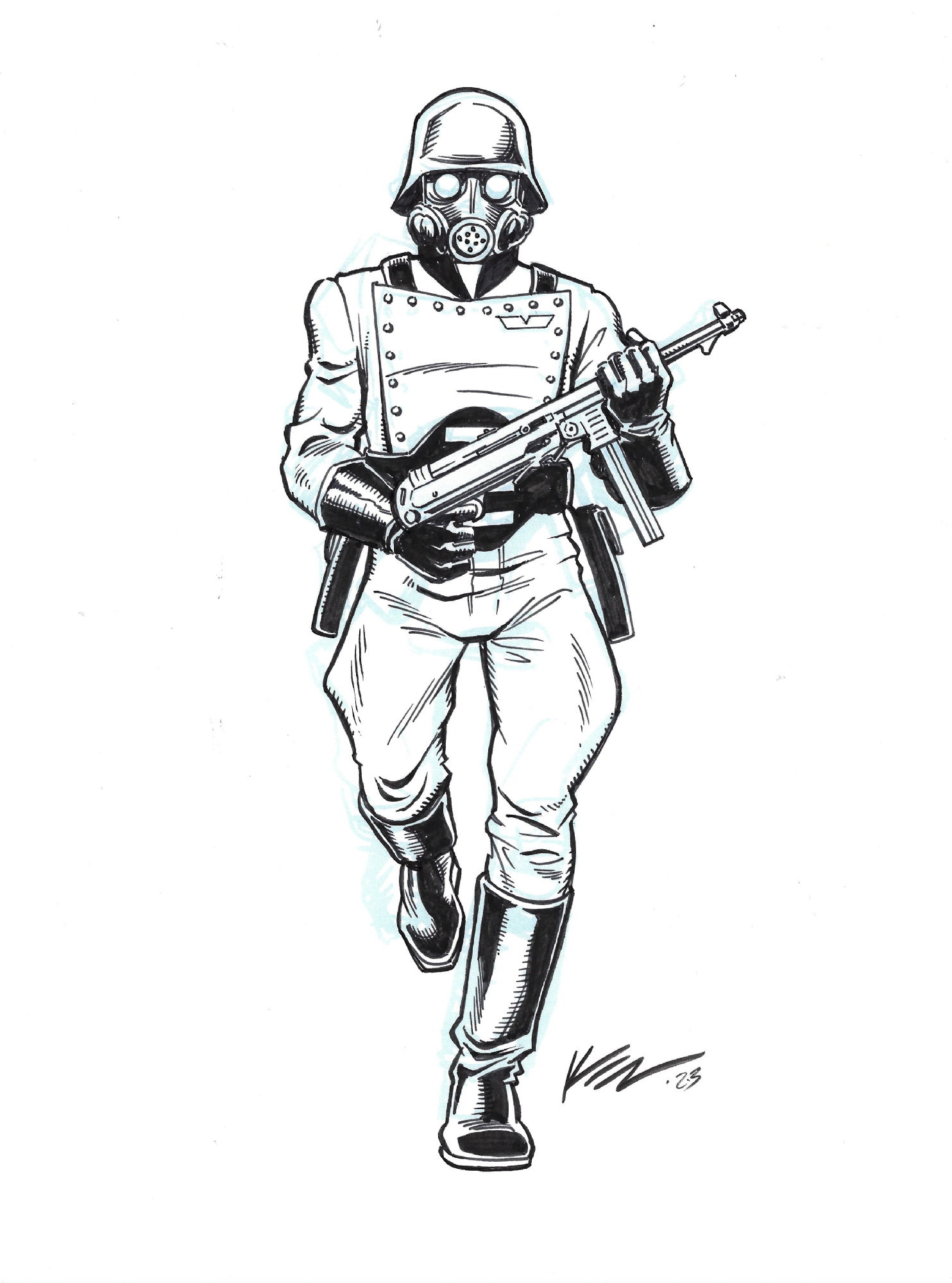 Onslaught Trooper (Rocketeer) Action Figure Card Art, in Matthew P's ...