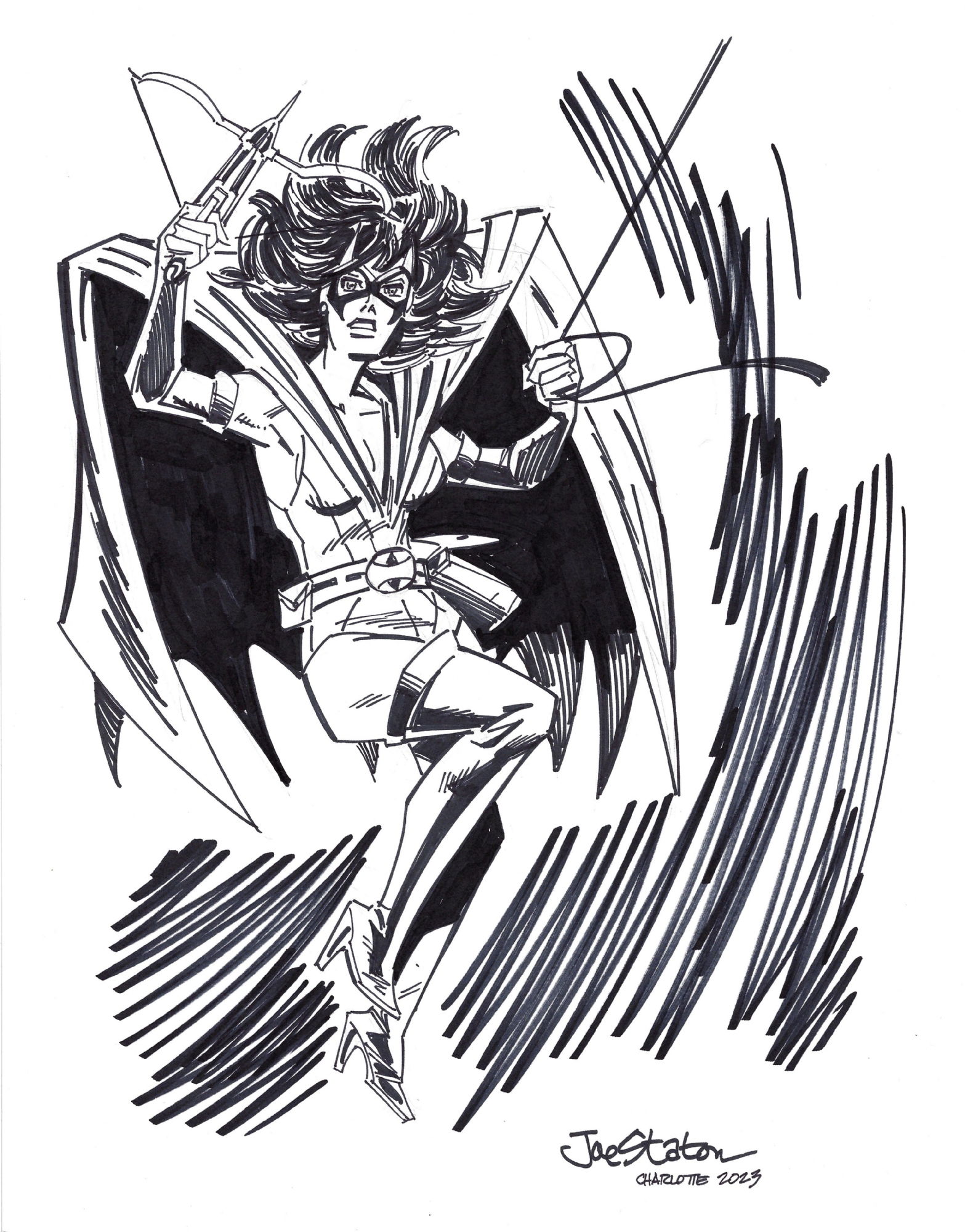 Huntress By Joe Staton In Matthew Ps Creator Sketches Comic Art