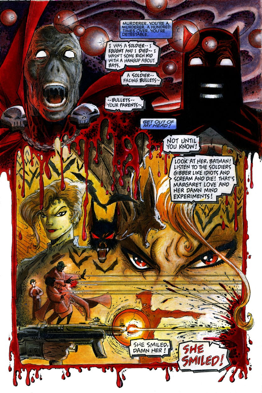 Color Guide For Spawn Batman Crossover Page 40 In Steve Oliff S Olyoptics Color Guides Comic Art Gallery Room