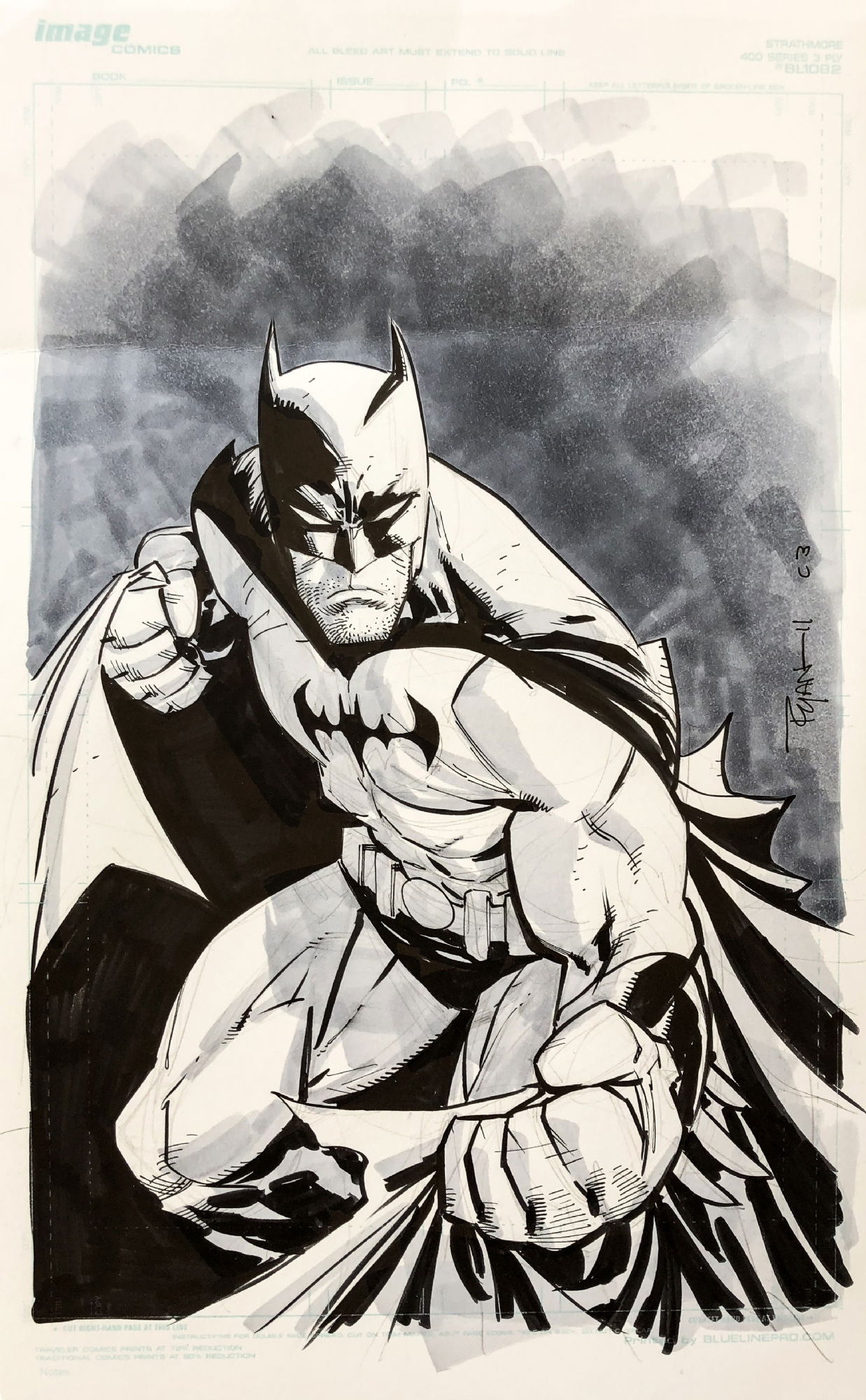 Comic Art Shop :: E S's Comic Art Shop :: Batman Commission by Ryan Ottley  :: The largest selection of Original Comic Art For Sale On the Internet