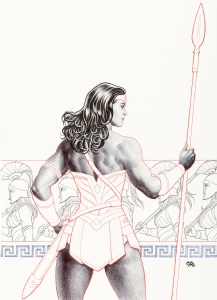 Frank Cho Wonder Woman #5 Cover Original Art Comic Art